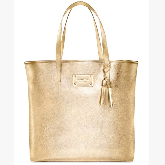 Michael Kors Handbags - Michael Kors Gold Tassel Bag Tote